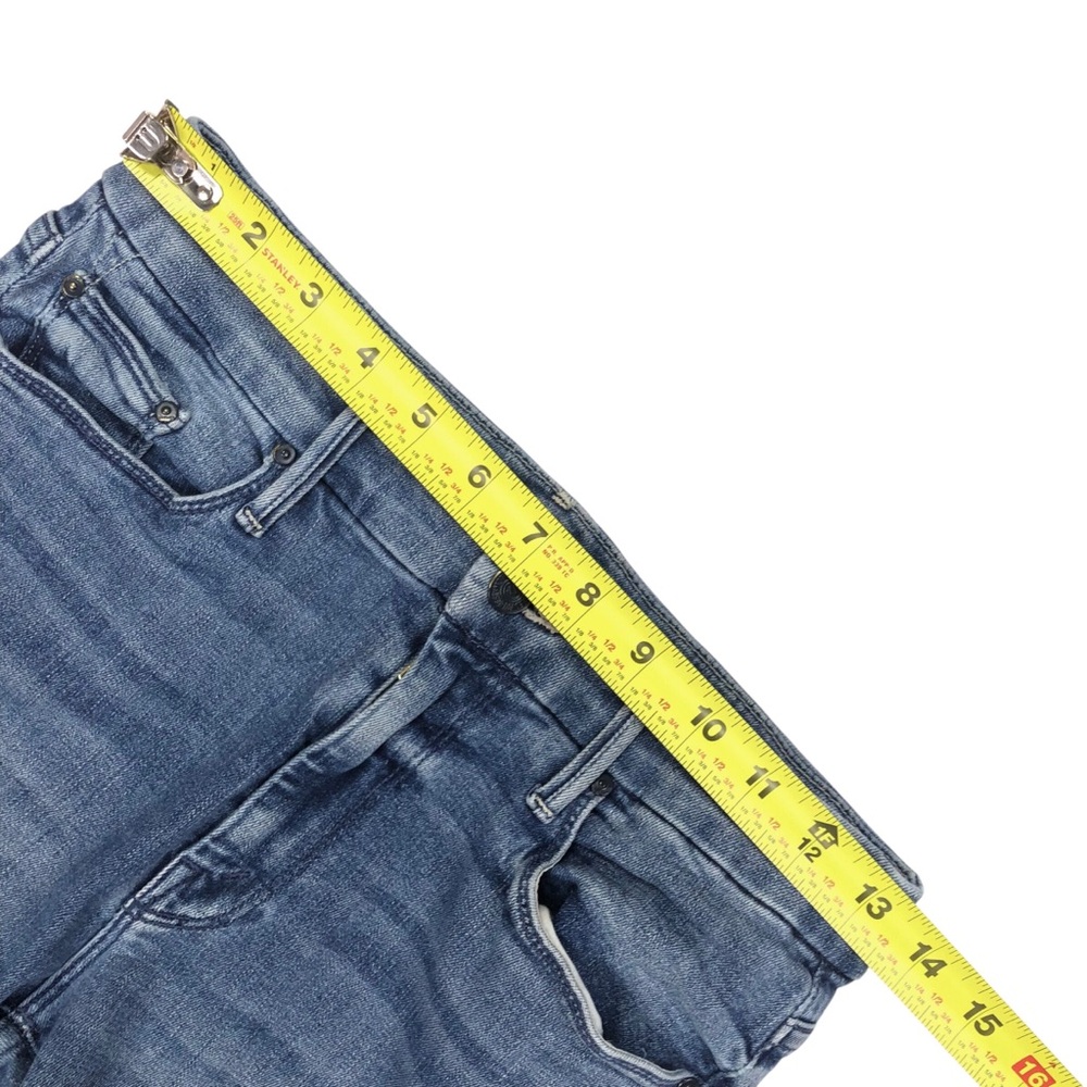 Mother The Looker Ankle Jean in We The Animals Size 27 27X28 Stretch Blue - Picture 8 of 10